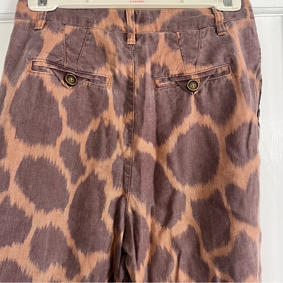 NWT  Anthropologie Giraffe print high waisted jogger pant - Picture 3 of 7